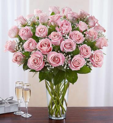 Long Stem Pink Roses