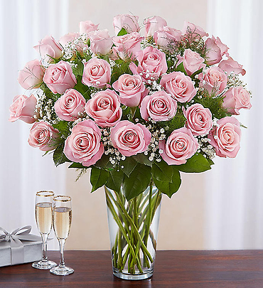 Long Stem Pink Roses