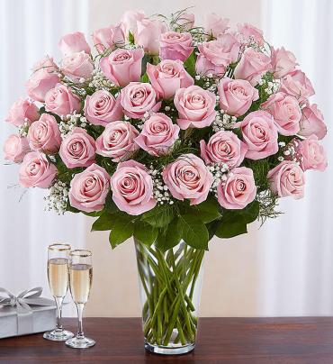 Long Stem Pink Roses