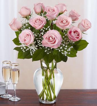 Premium Long Stem Pink Roses