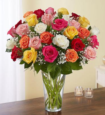 Long Stem Assorted Roses