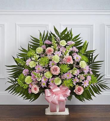 Heartfelt Tribute Floor Basket- Pastel