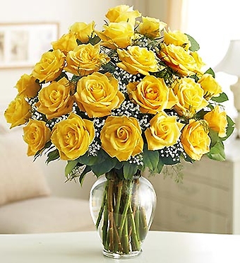 Long Stem Yellow Roses